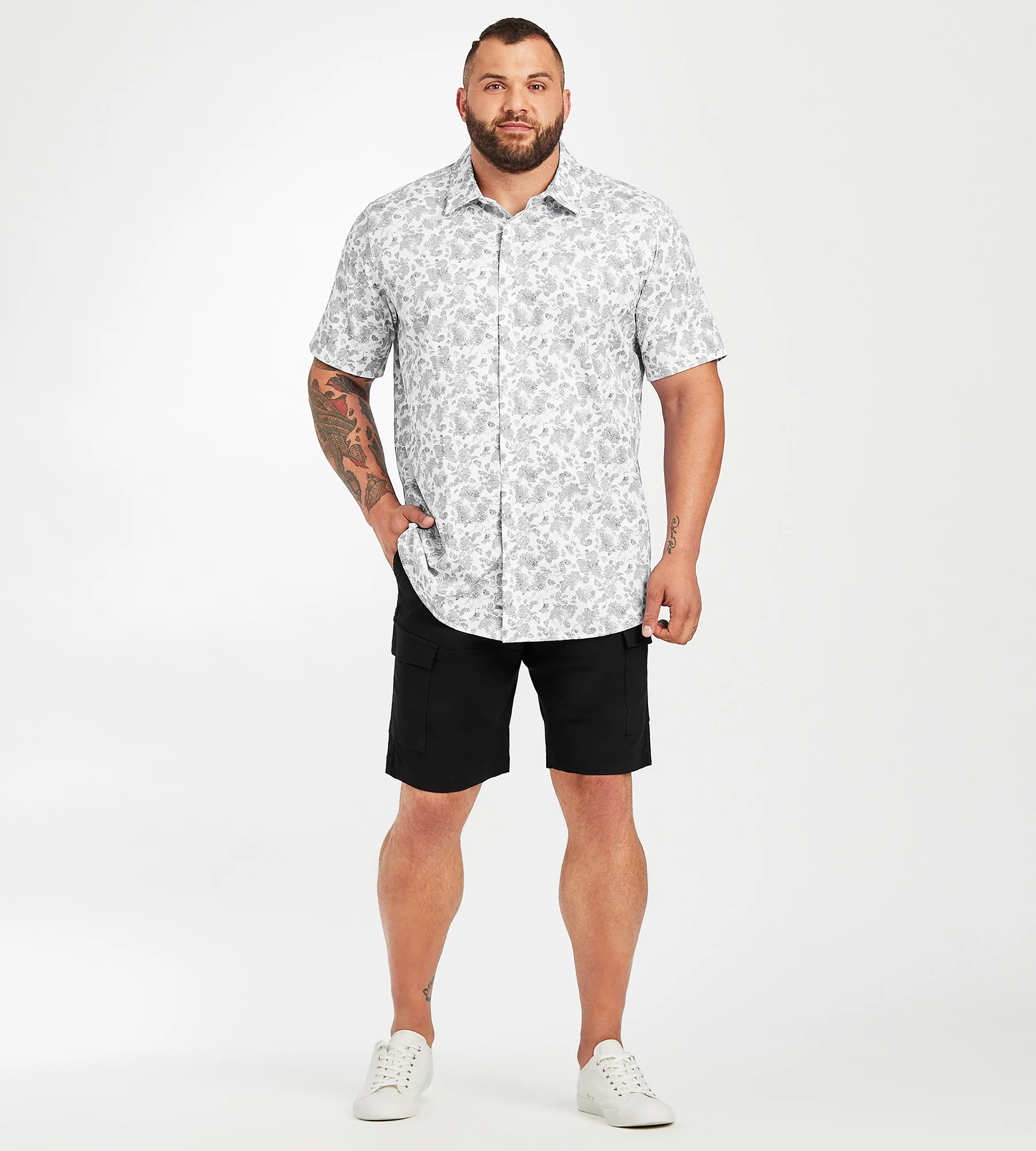 4-Way Stretch Floral Print Shirt - Image 3