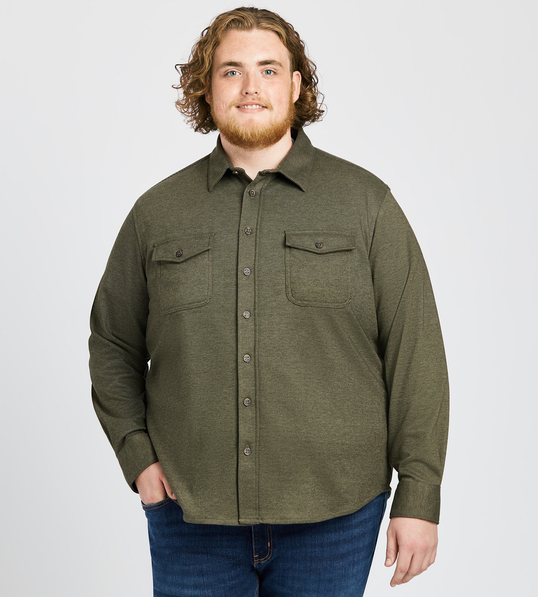 Knit Flannel Shirt - Image 3