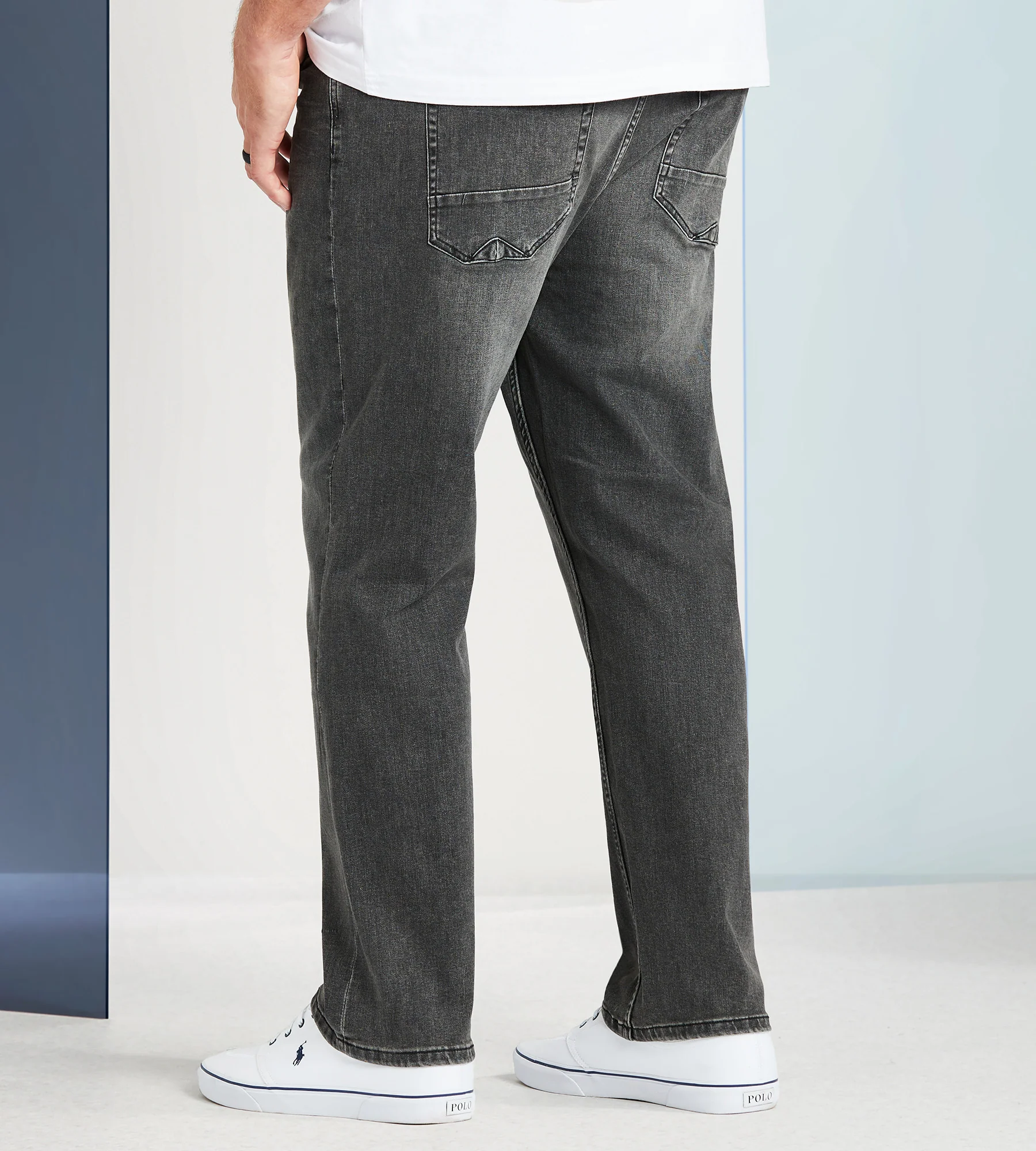 Straight Fit Jeans Grey Wash - Image 3