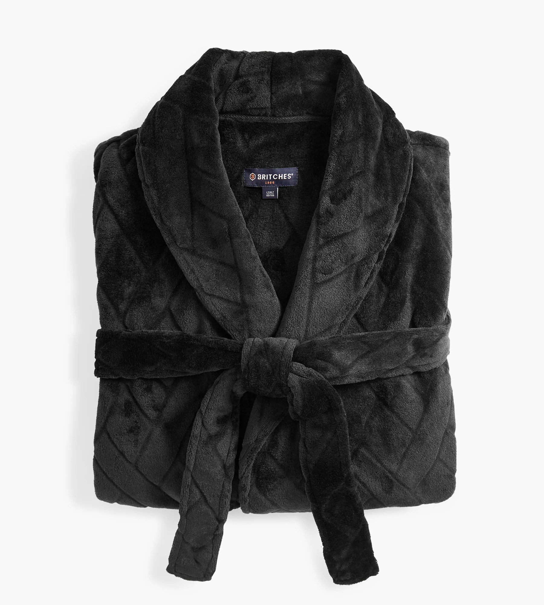 Solid Embossed Plush Robe - Image 4