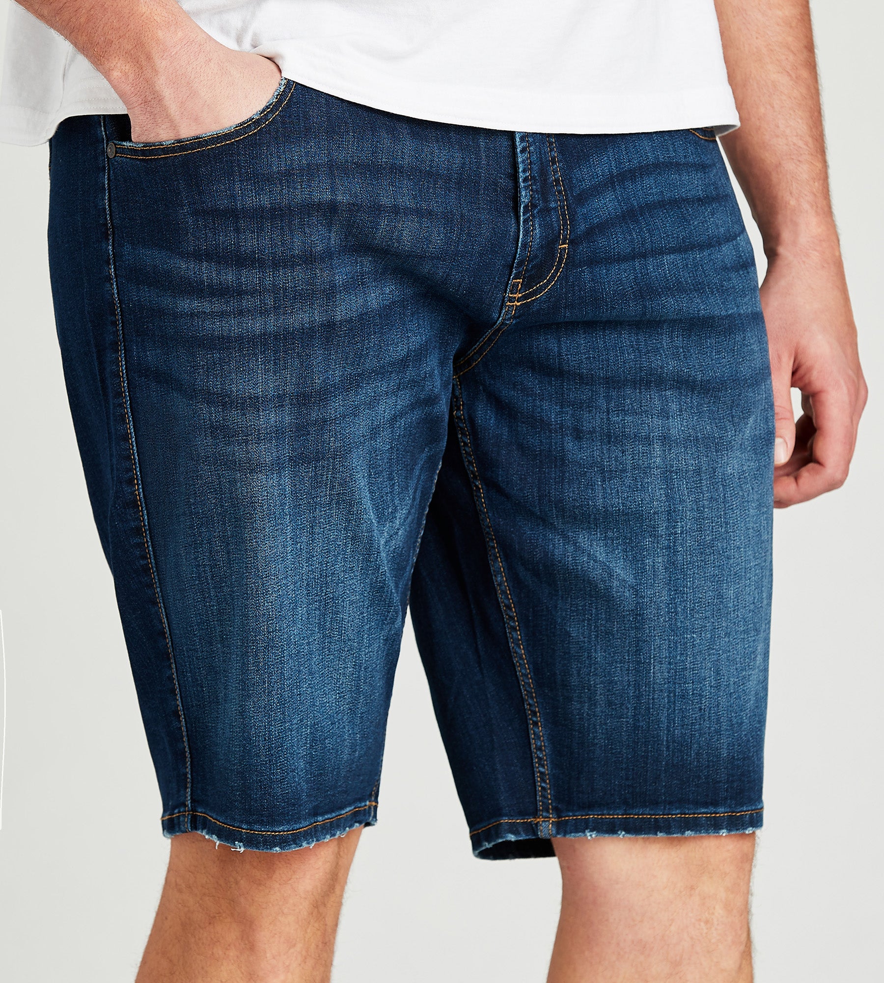 Medium Wash Denim Shorts - Image 4