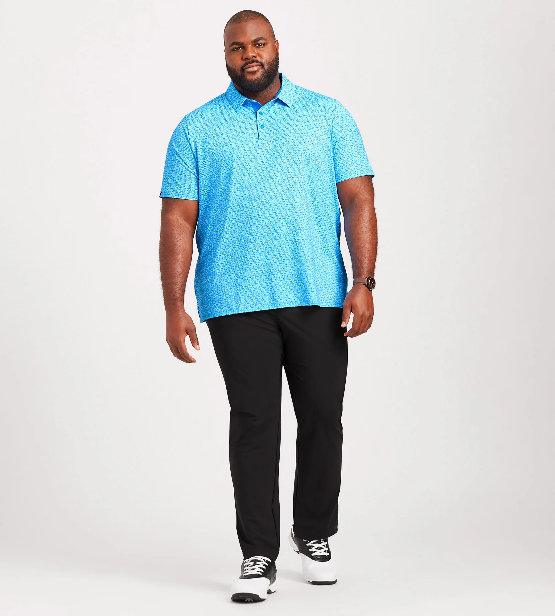 Tile Gingham Print Polo - Image 3